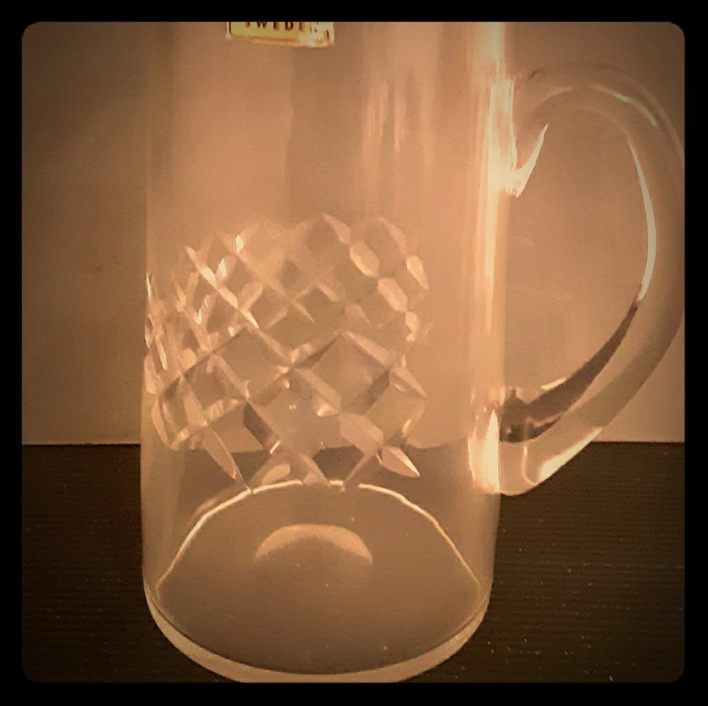 Crystal pitcher by Ekena Swedish Glassware